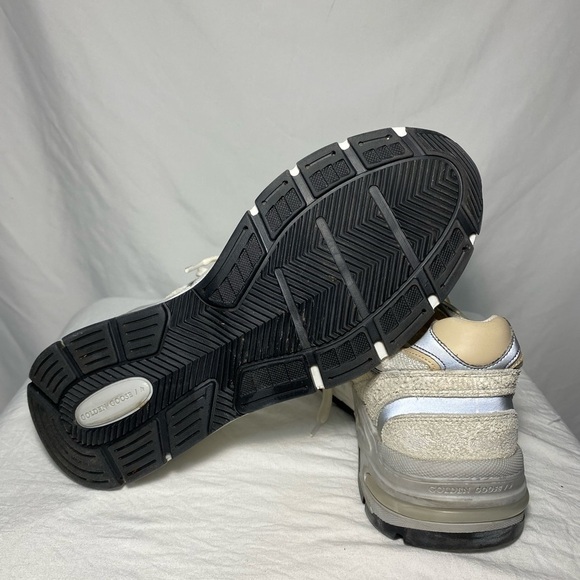 Golden GOOSE *NEW* Dad Star Sneakers white and grey suede with white star Sz 38 - Picture 12 of 17